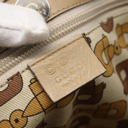 Gucci GUCCI GG Canvas Tote Bag Pink Gold Authentic 158451