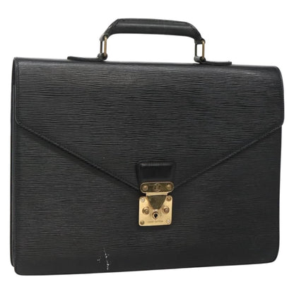 Louis Vuitton LOUIS VUITTON Epi Serviette Conseiller Business Bag Black M54422 LV Authentic bs28107