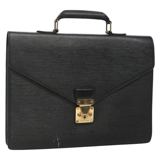 Louis Vuitton LOUIS VUITTON Epi Serviette Conseiller Business Bag Black M54422 LV Authentic bs28107
