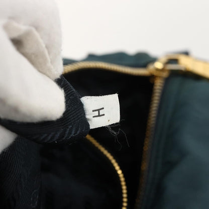 Prada PRADA Shoulder Bag Nylon Green Gold Authentic YKZ1088