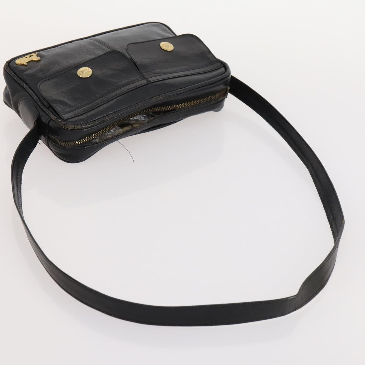Burberrys Burberrys Cartier Celine Macadam Nova Check Bag Leather 4 Set Black Authentic BSZ449