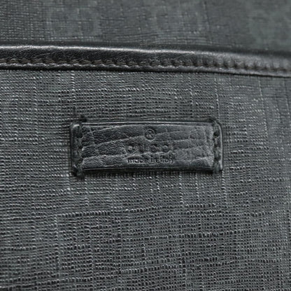 Gucci GUCCI GG Supreme Shoulder Bag PVC Leather Black 162904 Authentic yk16293