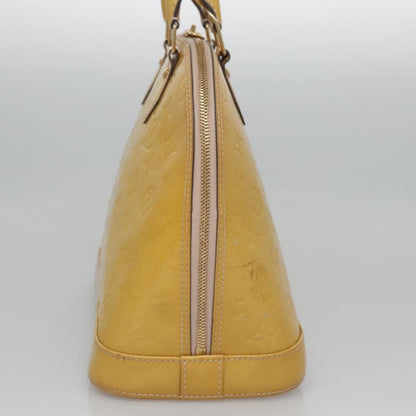 Louis Vuitton LOUIS VUITTON Monogram Vernis Alma PM Hand Bag 2way Dunne M90170 LV Authentic KD187