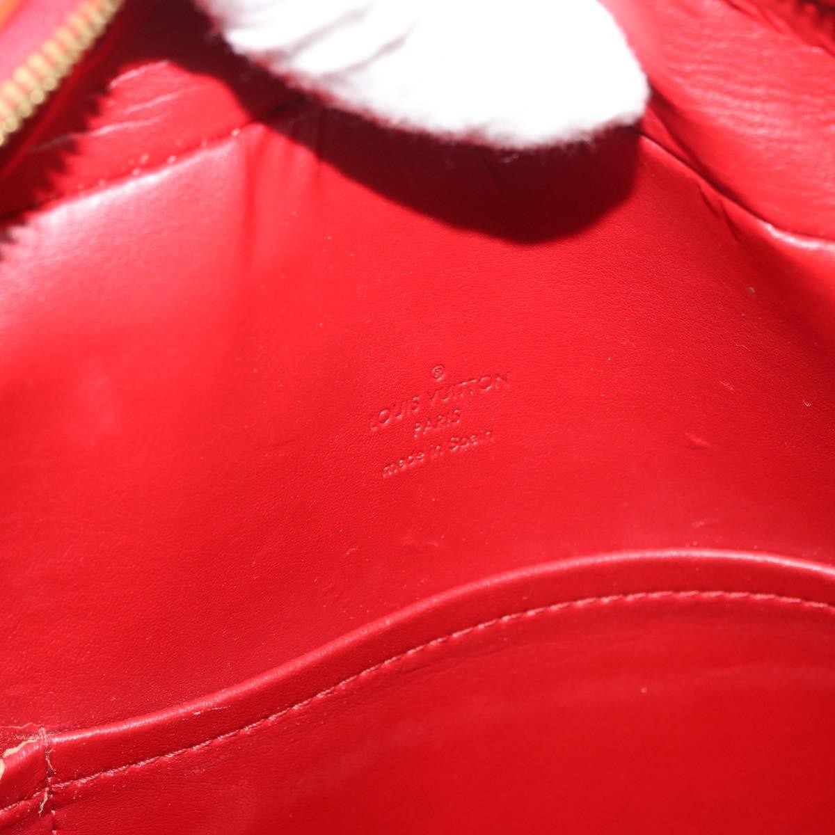 Louis Vuitton LOUIS VUITTON Monogram Vernis Sutton Hand Bag Red Rouge M91080 LV Authentic bs34724