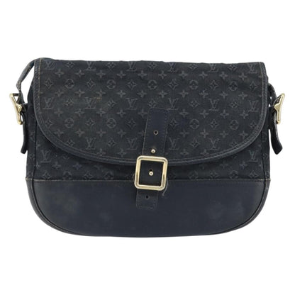 Louis Vuitton LOUIS VUITTON Monogram Mini Belanger Shoulder Bag Black M92672 LV Authentic 172756