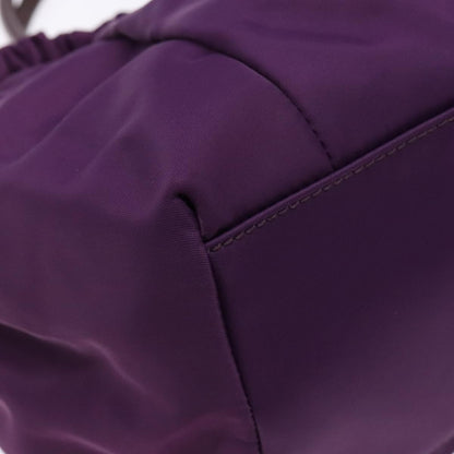 Salvatore Ferragamo Salvatore Ferragamo Vala Shoulder Bag Nylon Purple Gold Authentic 141527