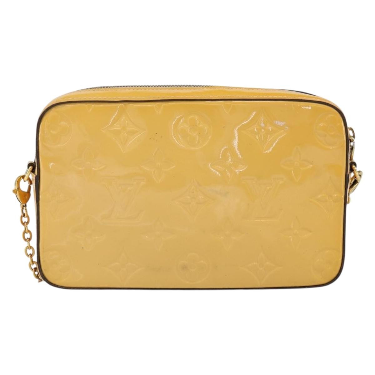 Louis Vuitton LOUIS VUITTON Monogram Vernis Camera Pouch Rose Valerine M64058 LV Authentic BA8067 Bag