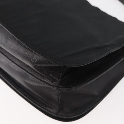 Prada PRADA Shoulder Bag Nylon Black Silver Authentic YKZ1095A