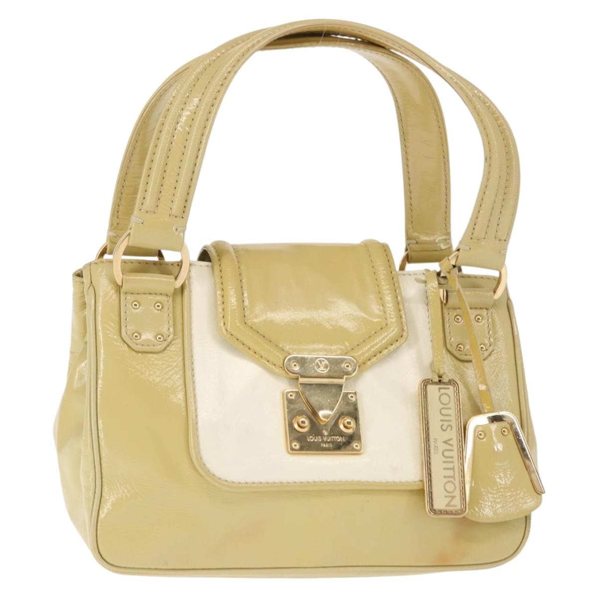 Louis Vuitton LOUIS VUITTON Cruise line Sac Bicolor Hand Bag Enamel Yellow M92547 Authentic bs29940