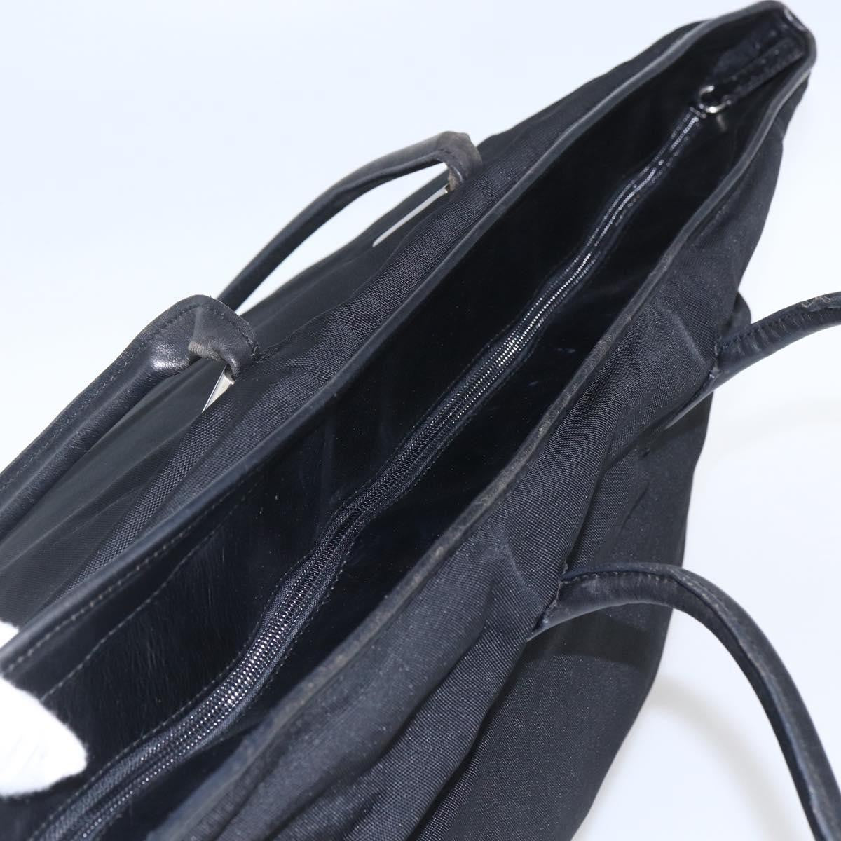 Gucci GUCCI Tote Bag Nylon Black Silver 002 2123 0455 Authentic gh1622