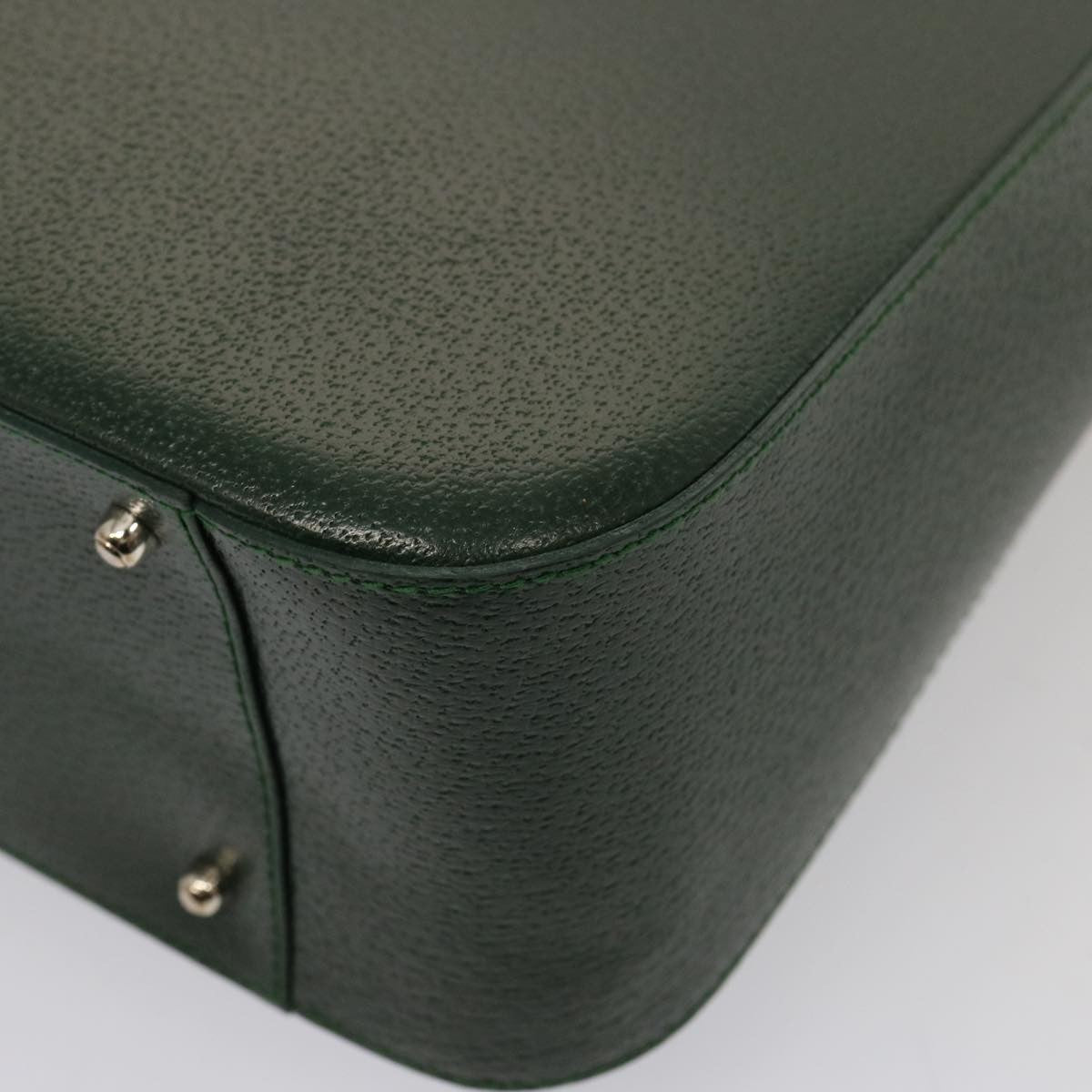 Gucci GUCCI Hand Bag Leather Green 000 2058 0307 Authentic 75505