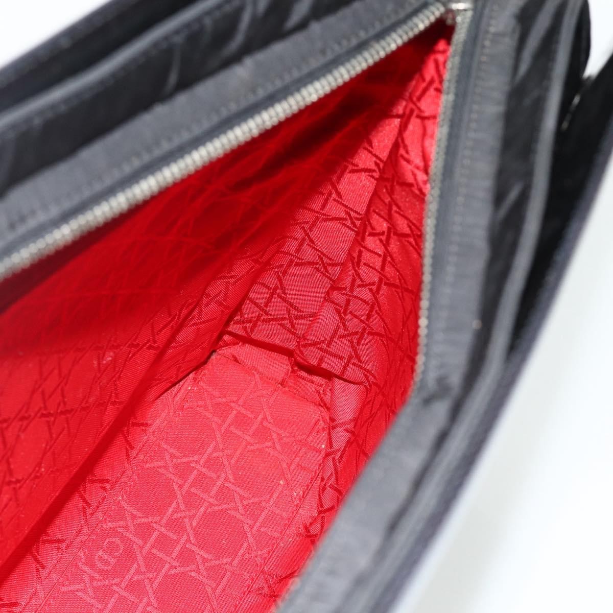 Dior Christian Dior Tote Bag Patent leather Black Silver Authentic 176564A