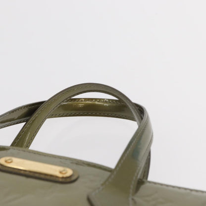 Louis Vuitton LOUIS VUITTON Monogram Vernis Wilshire PM Bag Gris Art Deco M91627 Authentic 156778