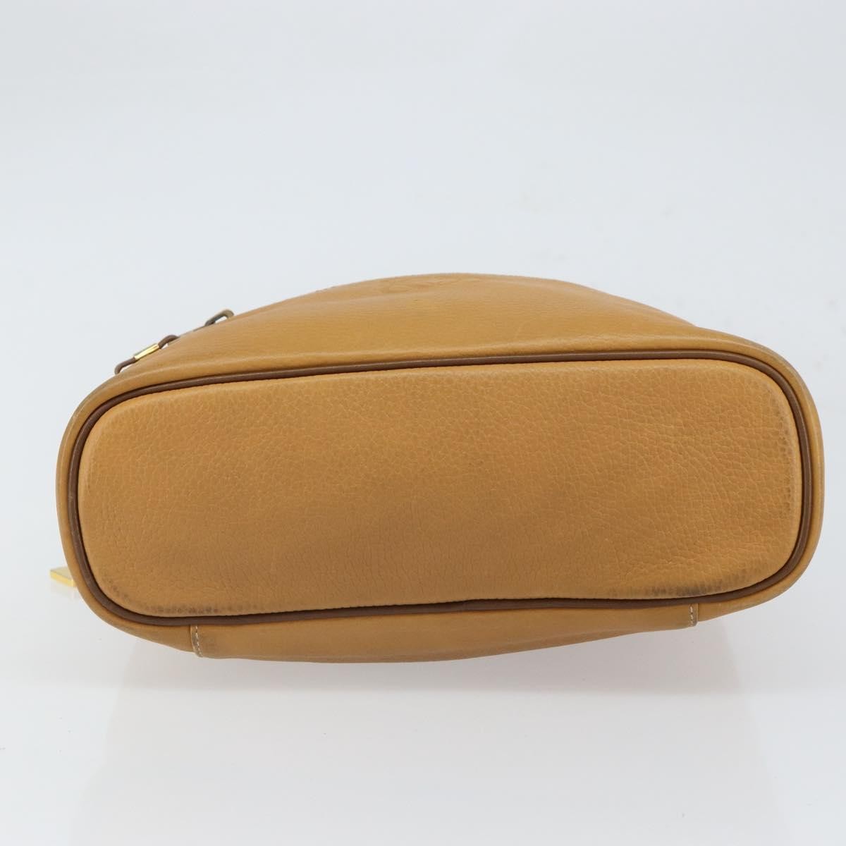 Loewe LOEWE Hand Bag Leather Beige Gold Authentic 165106