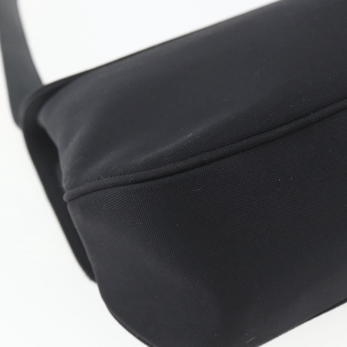 Salvatore Ferragamo Salvatore Ferragamo Vala Shoulder Bag Nylon Black Silver Authentic 162155