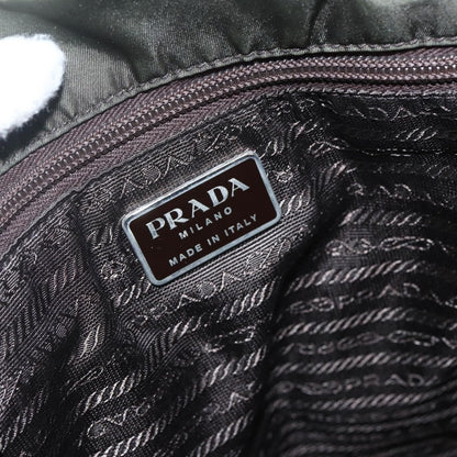Prada PRADA Tote Bag Nylon Green Silver Authentic 151686
