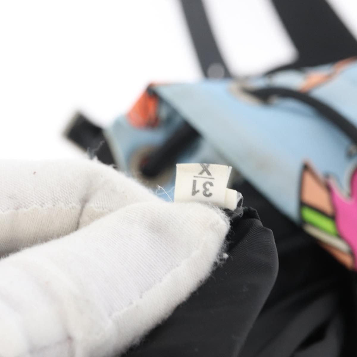 Prada PRADA Backpack Nylon Light Blue Silver Authentic LNZ330 Bag