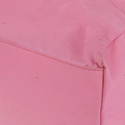 Prada PRADA Hand Bag Nylon Pink Silver Authentic 155083