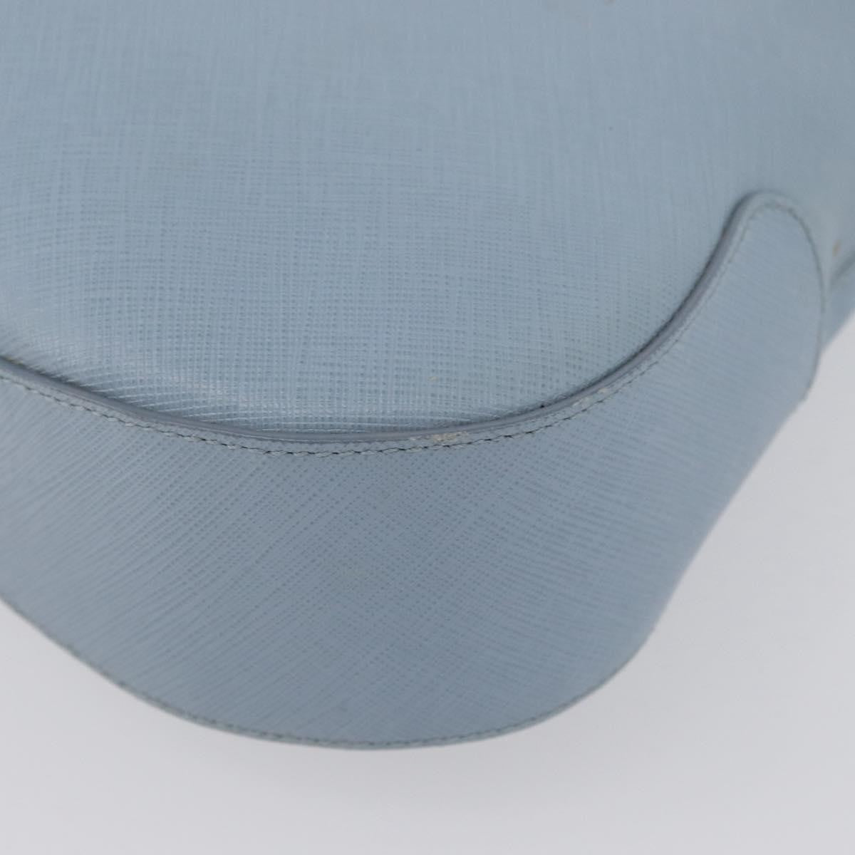 Salvatore Ferragamo Salvatore Ferragamo Gancini Shoulder Bag Leather Light Blue Silver Authentic fm5224