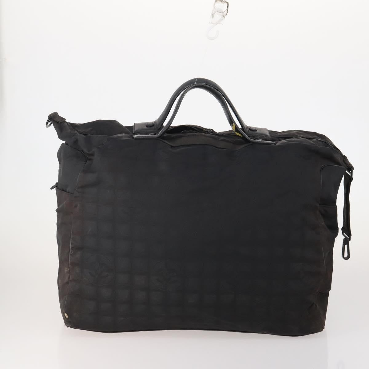 Chanel CHANEL New Travel line Tote Bag Nylon 3 Set Black CC Authentic BA12665