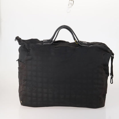 Chanel CHANEL New Travel line Tote Bag Nylon 3 Set Black CC Authentic BA12665