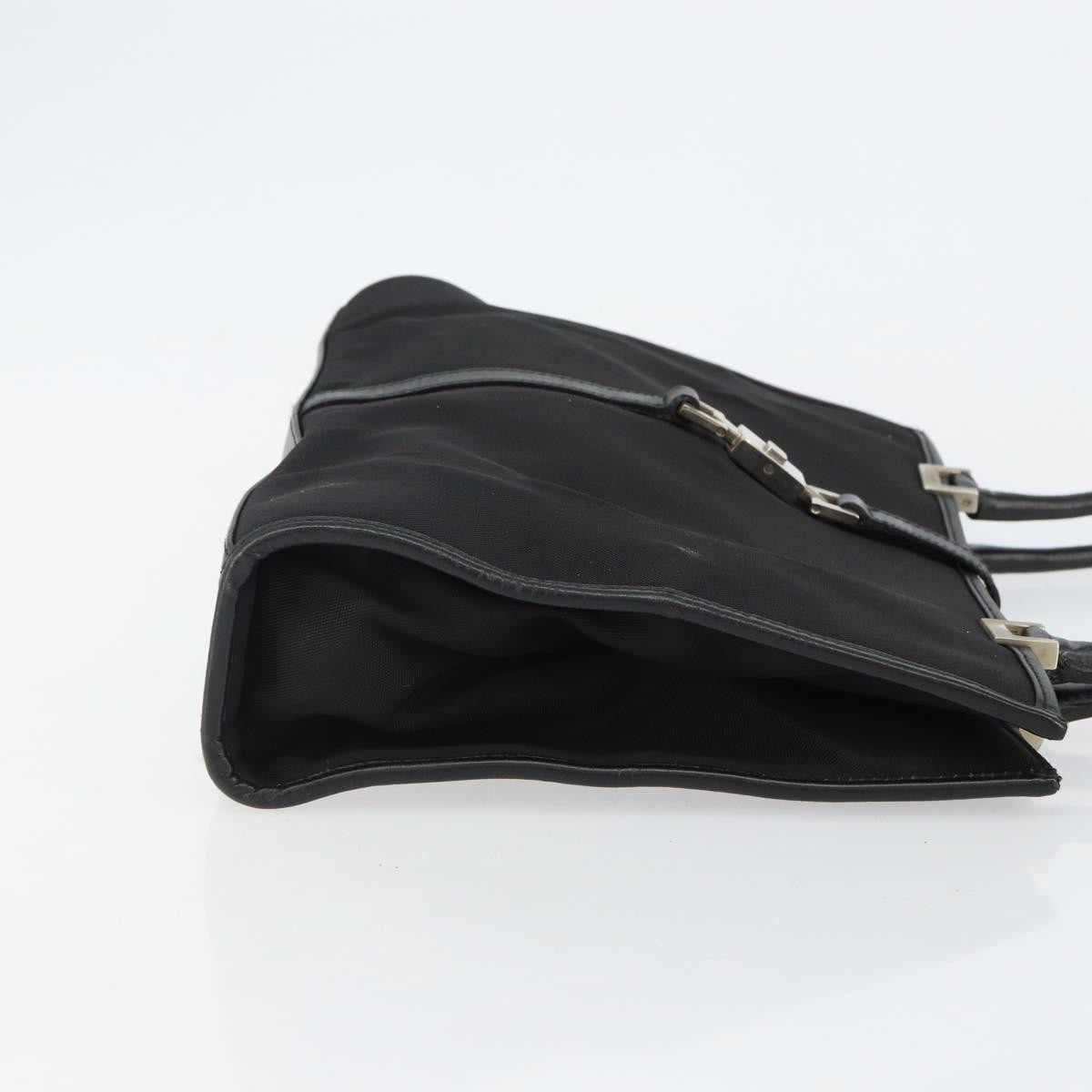 Gucci GUCCI Jackie Shoulder Bag Nylon Black Silver 002 1073 3444 Authentic bs29509