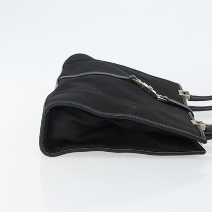 Gucci GUCCI Jackie Shoulder Bag Nylon Black Silver 002 1073 3444 Authentic bs29509