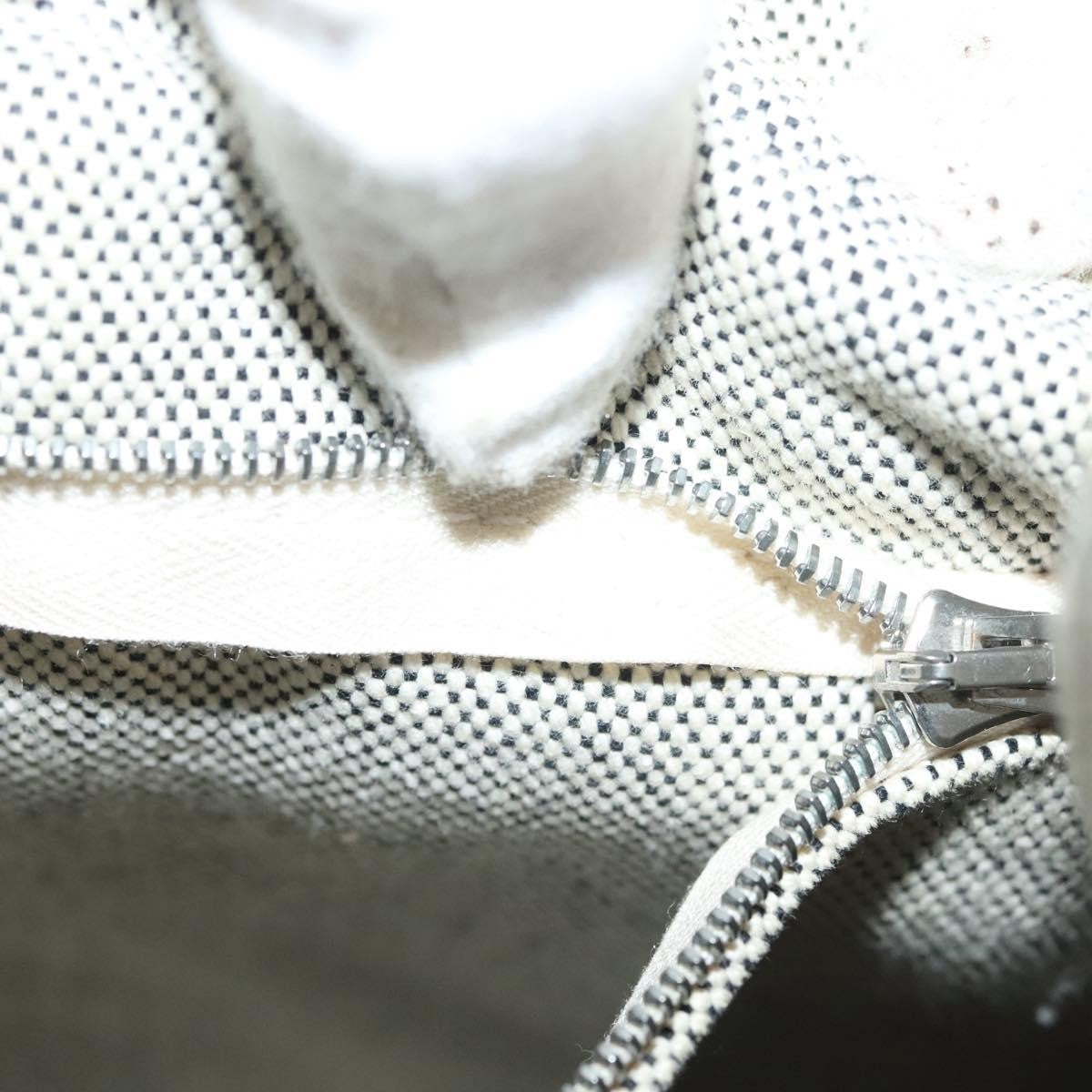 Hermès Hermès HERMES Fourre Tout MM Hand Bag Canvas Gray Silver Authentic 133159