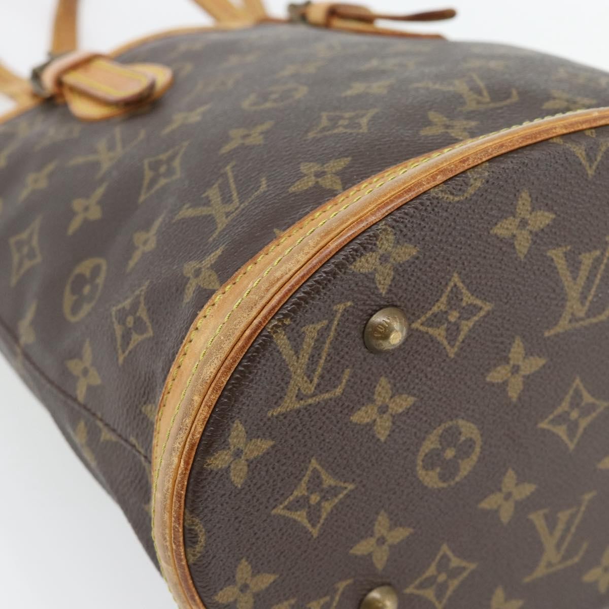 Louis Vuitton LOUIS VUITTON Monogram Bucket PM Shoulder Bag M42238 LV Authentic bs35325