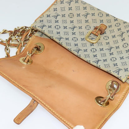 Louis Vuitton LOUIS VUITTON Monogram Mini Camille Chain Shoulder Bag Blue M92002 Authentic BD1396