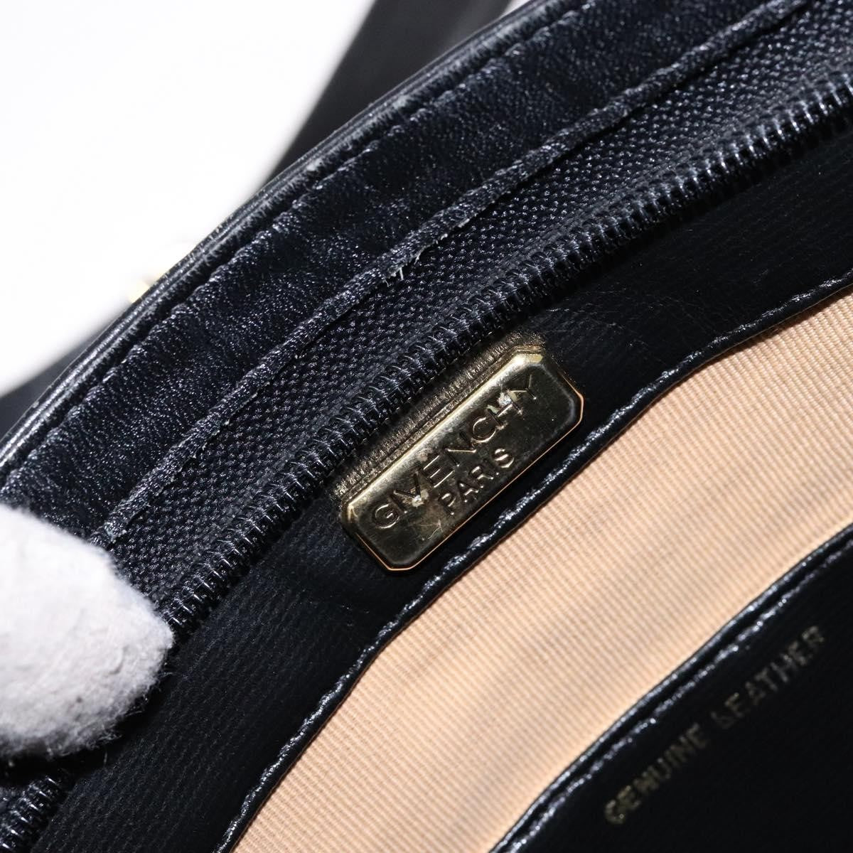 Givenchy GIVENCHY Shoulder Bag Leather Black Gold Authentic bs28533