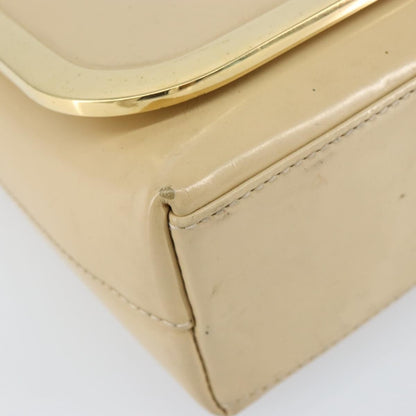 Gucci GUCCI Shoulder Bag Patent leather Beige Gold 007 2113 0278 Authentic bs30927