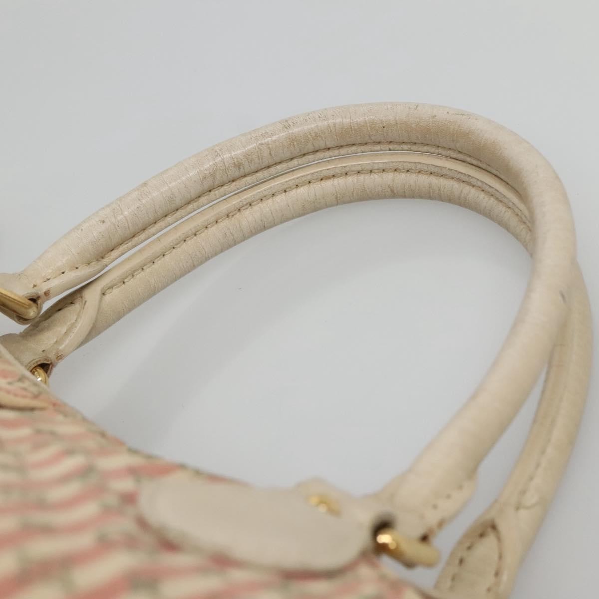 Louis Vuitton LOUIS VUITTON Mini Lin Marina GM Hand Bag Croisette 2way Pink M95493 Authentic EC192