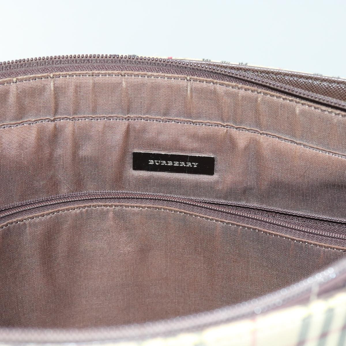 Burberry BURBERRY Nova Check Tote Bag Canvas Beige Authentic 56398