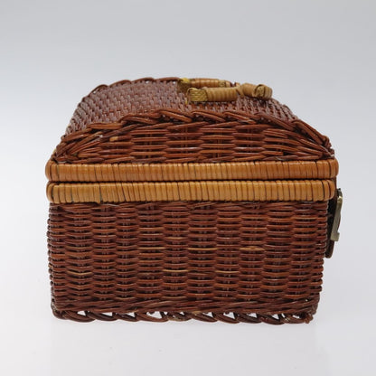Givenchy GIVENCHY Hand Bag Raffia Brown Authentic BD1504