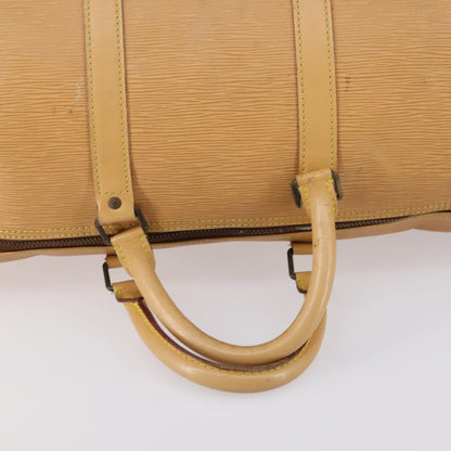 Louis Vuitton LOUIS VUITTON Epi Keepall 50 Boston Bag Beige M42941 LV Authentic hk3136