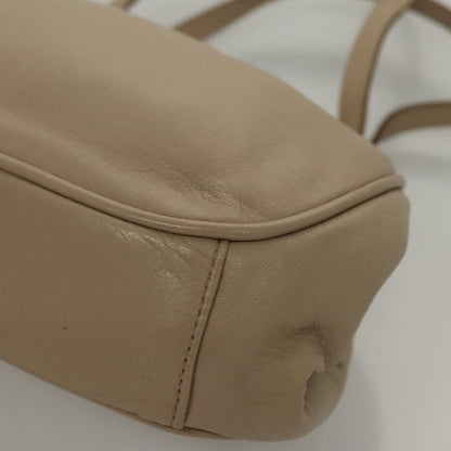 Celine CELINE Hand Bag Leather Beige Authentic 117663