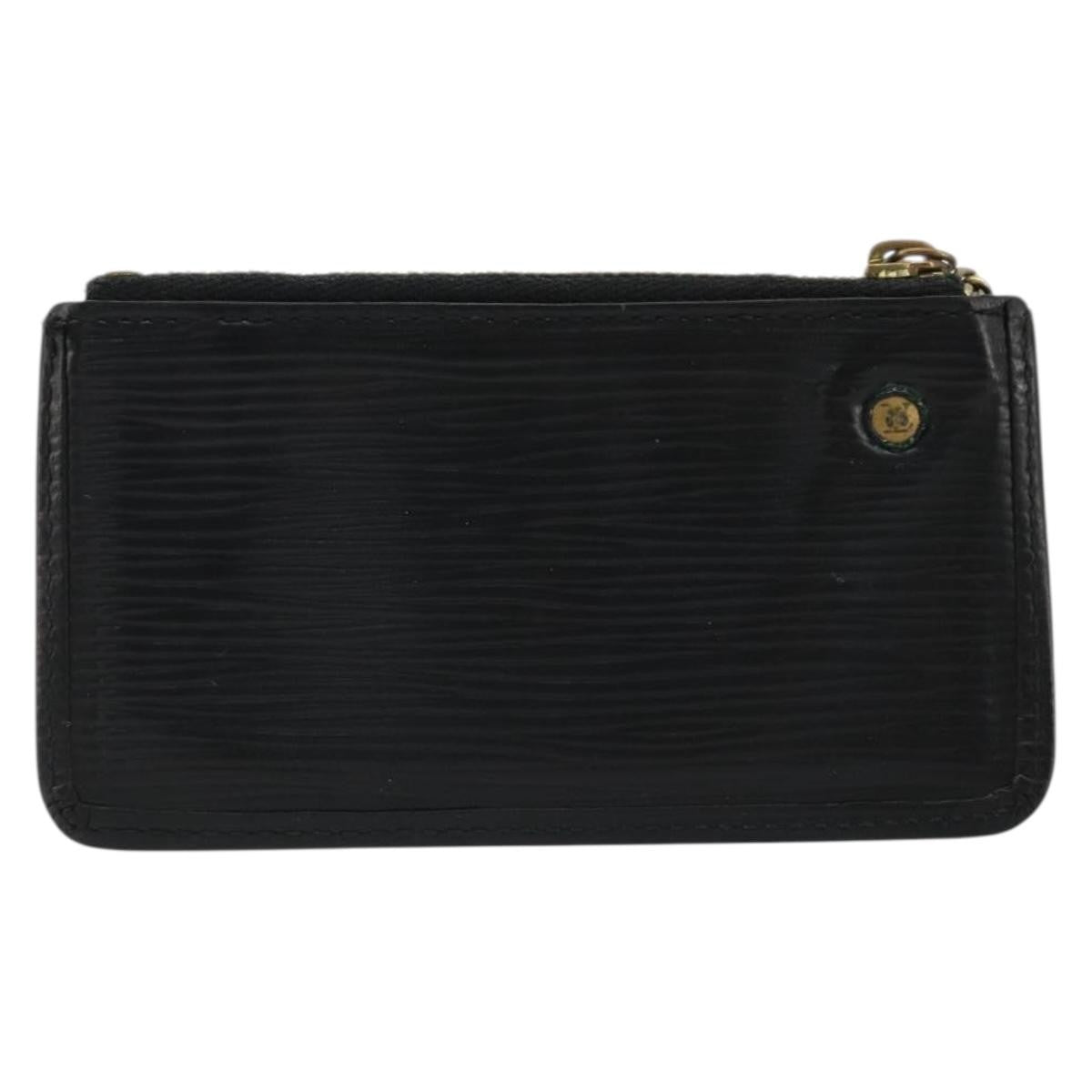 Louis Vuitton LOUIS VUITTON Epi Pochette Cles Coin Purse Black M63802 LV Authentic YKZ1632
