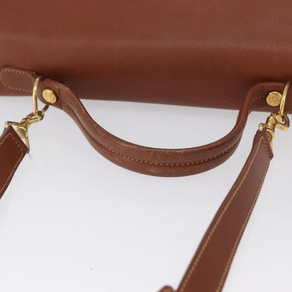 Gucci GUCCI Hand Bag Leather 2way Brown Gold 000 101 0274 Authentic ep13069