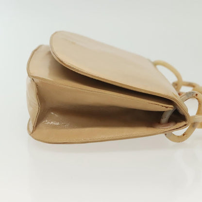 Prada PRADA Chain Shoulder Bag Leather Beige Authentic 141913