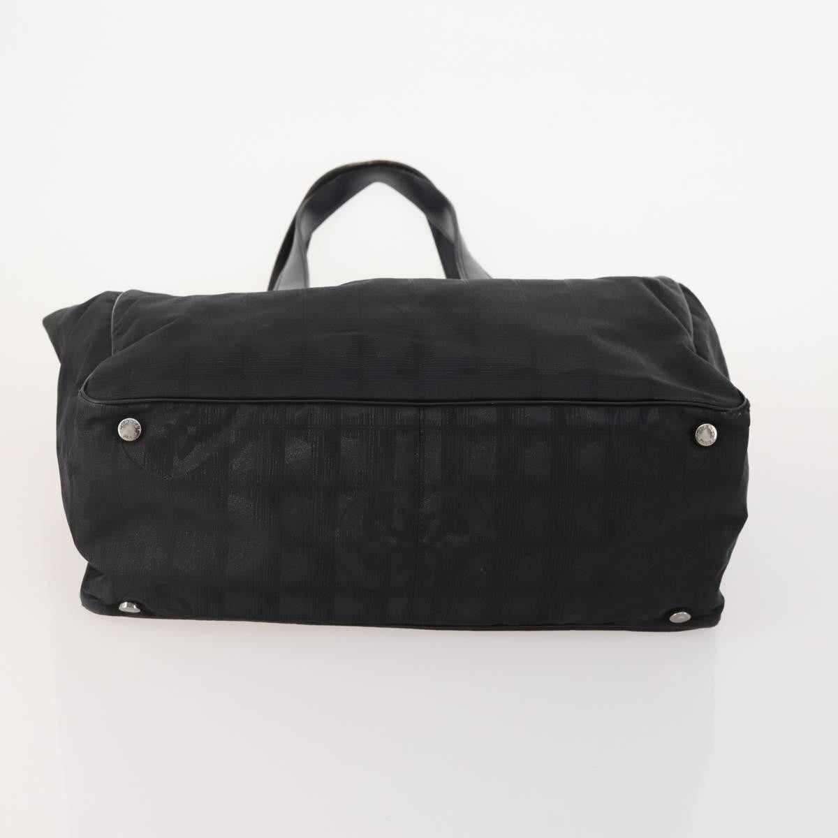 Chanel CHANEL New Travel line Tote Bag Nylon 3 Set Black CC Authentic BA12665