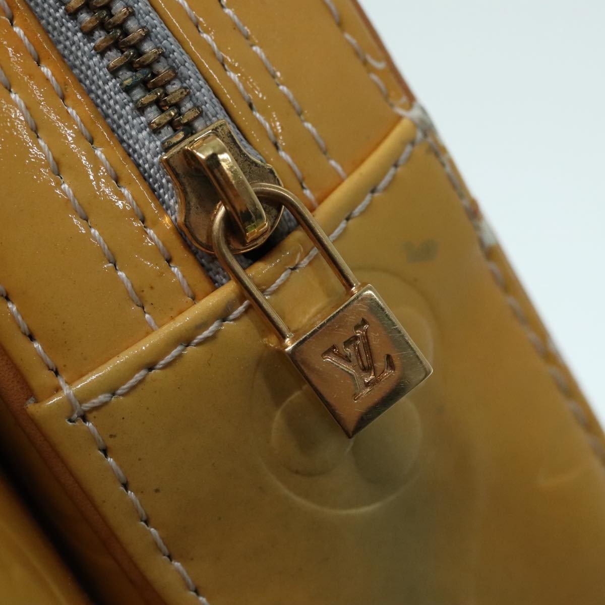 Louis Vuitton LOUIS VUITTON Monogram Vernis Fulton Waist bag Gris M91041 LV Authentic 93161