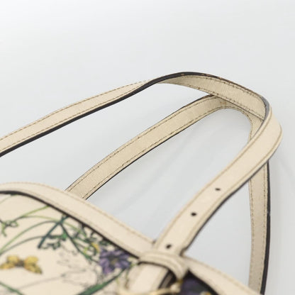 Gucci GUCCI Tote Bag PVC Ivory Gold 309613 Authentic ka3786