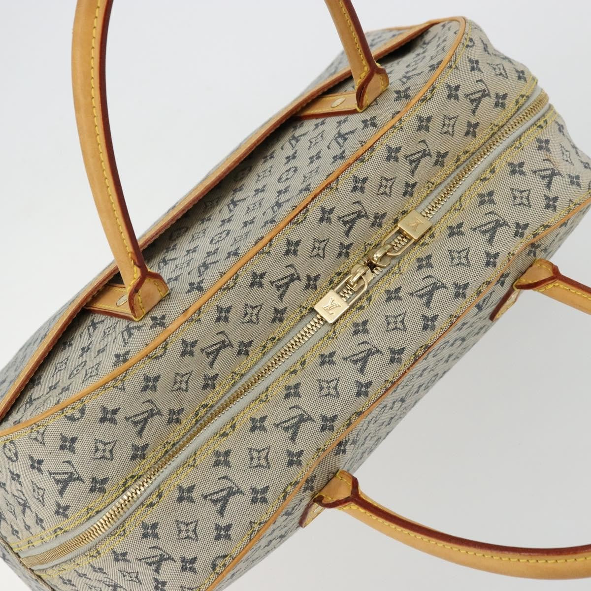 Louis Vuitton LOUIS VUITTON Monogram Mini Marie Hand Bag Blue M92003 LV Authentic ep14206