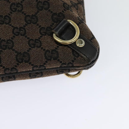 Gucci GUCCI GG Canvas Abbey Shoulder Bag Outlet Brown Gold 272400 Authentic ti3133