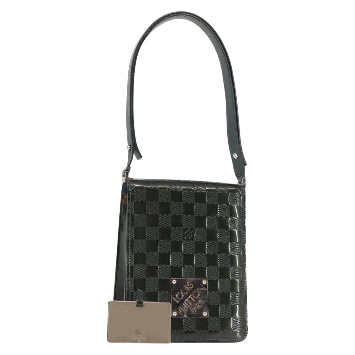 Louis Vuitton LOUIS VUITTON Damier Vernis Club Bag Green Petrol Blue M92128 LV Authentic BA5815