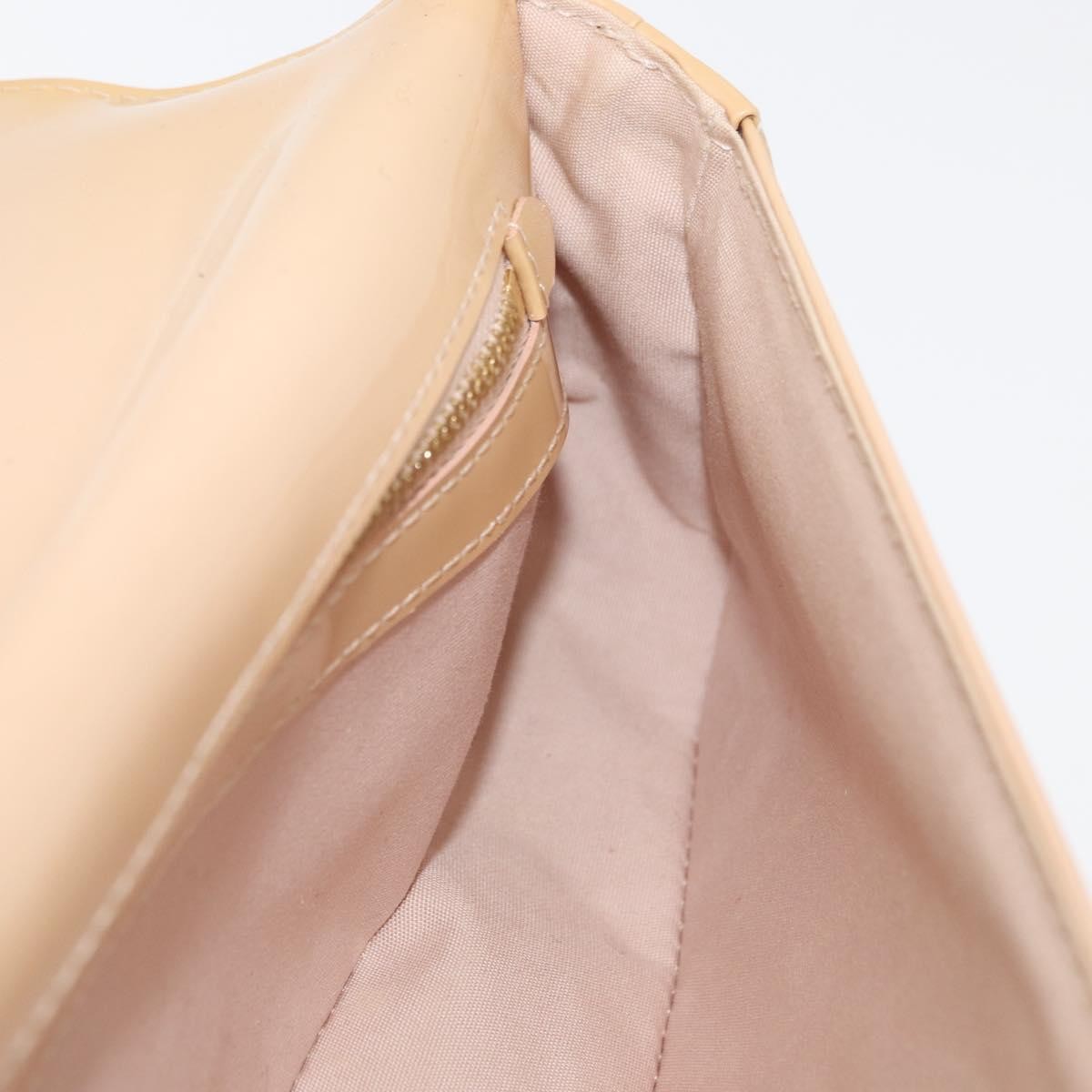 Louis Vuitton LOUIS VUITTON Vernis Pochette Sobie Bag Rose Flow Lantern M93489 LV Authentic 175411A
