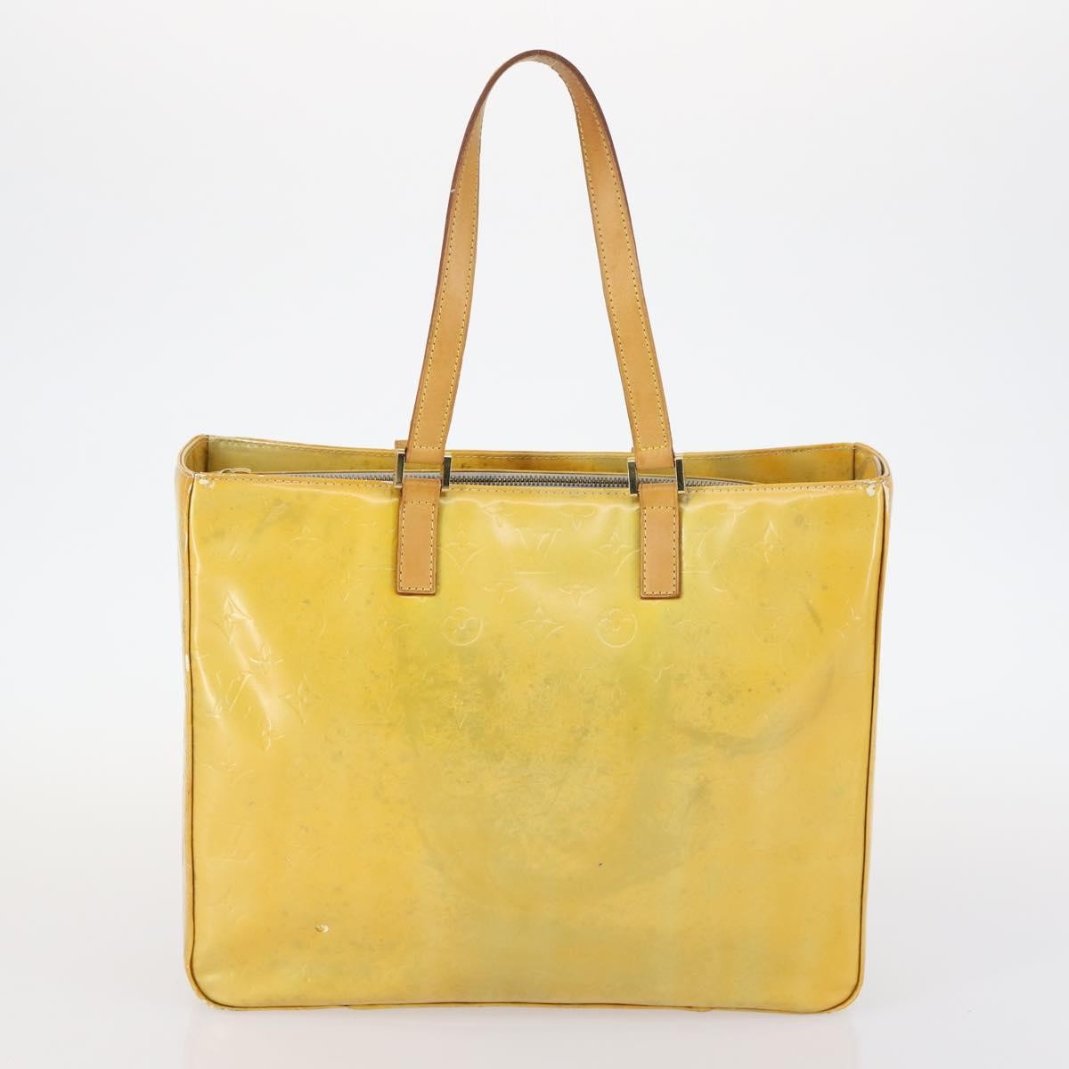 Louis Vuitton LOUIS VUITTON Monogram Vernis Tote Bag 2 Set Beige LV Authentic 144959