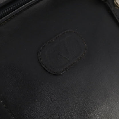 Valentino VALENTINO Boston Bag Leather Black Gold Authentic bs35030A