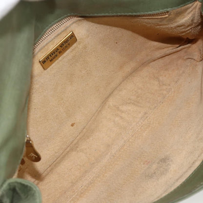 BOTTEGAVENETA BOTTEGAVENETA BOTTEGA VENETA INTRECCIATO Shoulder Bag Leather Khaki Gold Authentic BSZ346